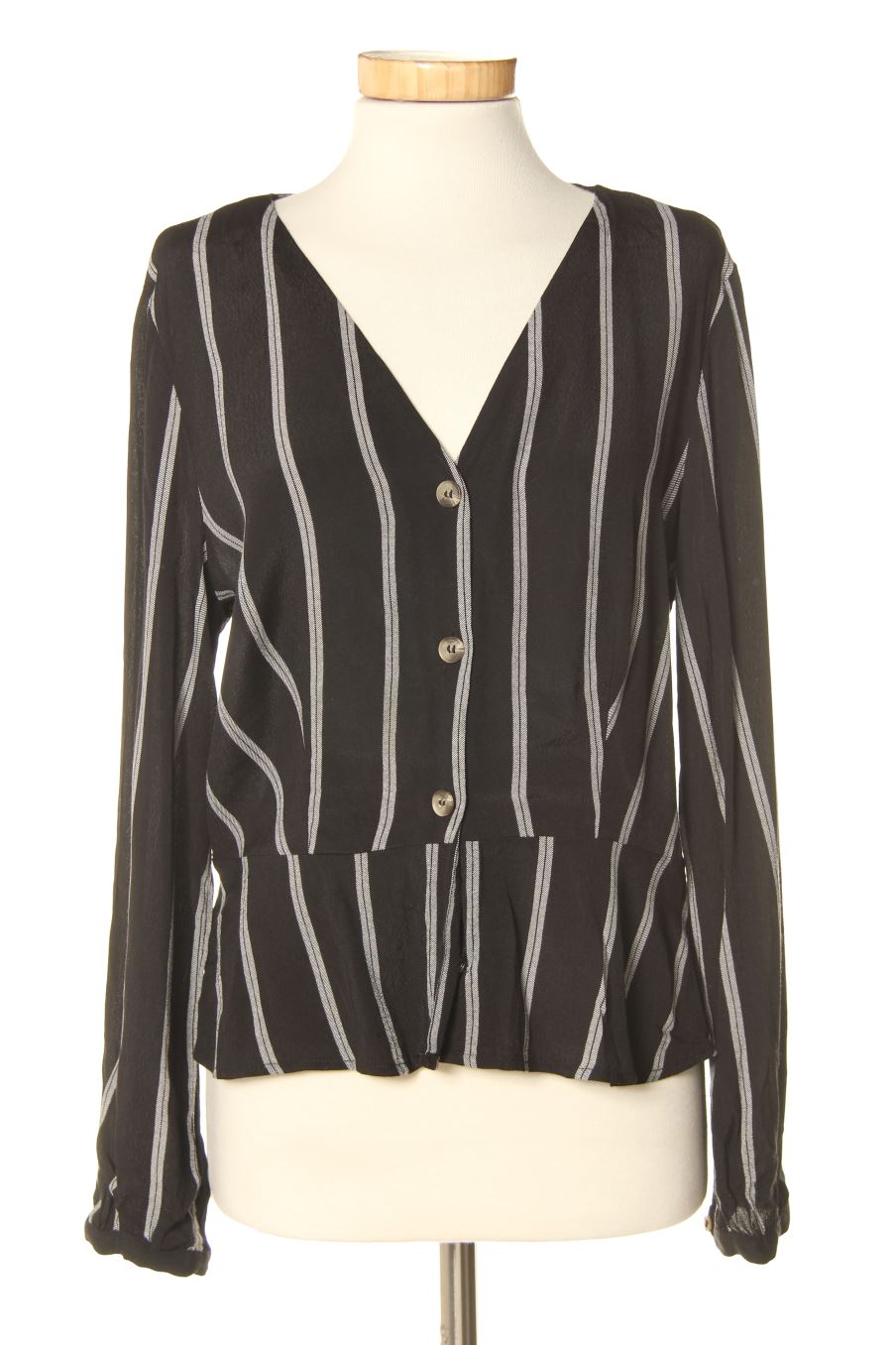 Blouse à manches longues H&M de la taille 40, de couleur rayures