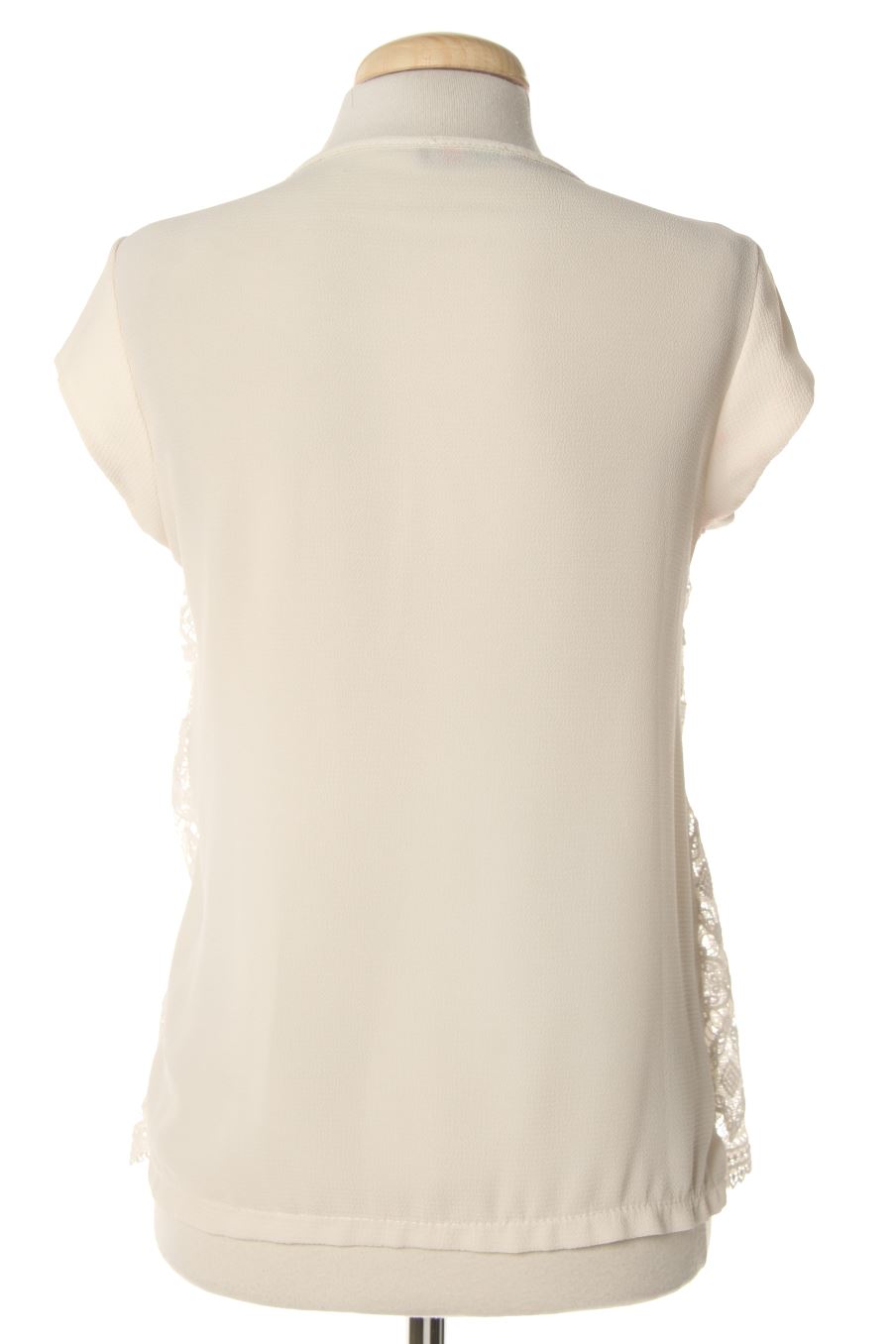 Blusa de manga corta de Made in italy de la talla S, de color blanco