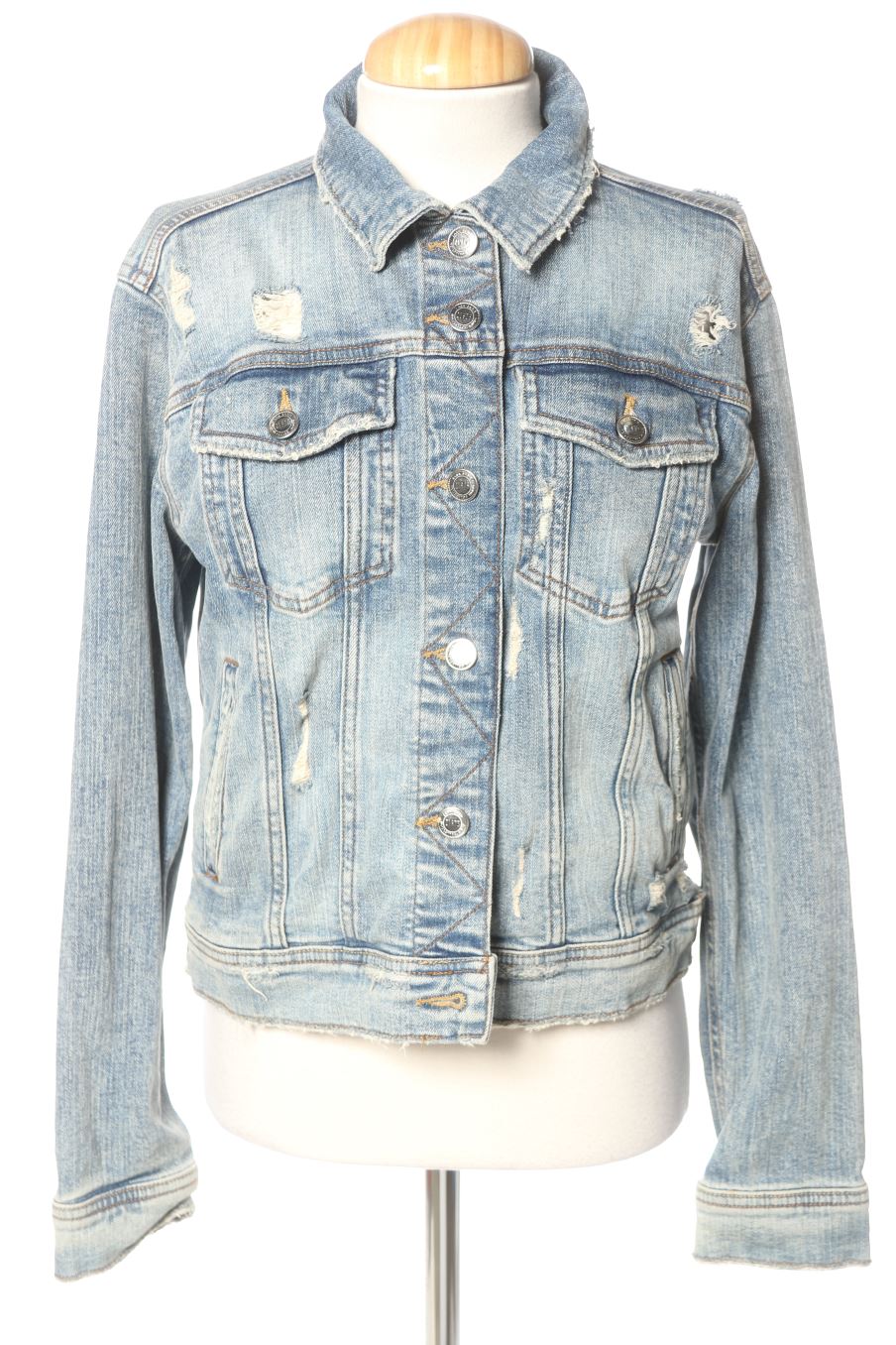 Blouson Zara de la taille S, de couleur bleu