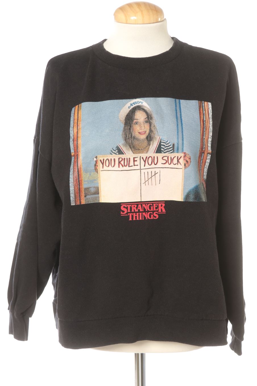 Felpa de Pull & Bear de la talla M, de color nero