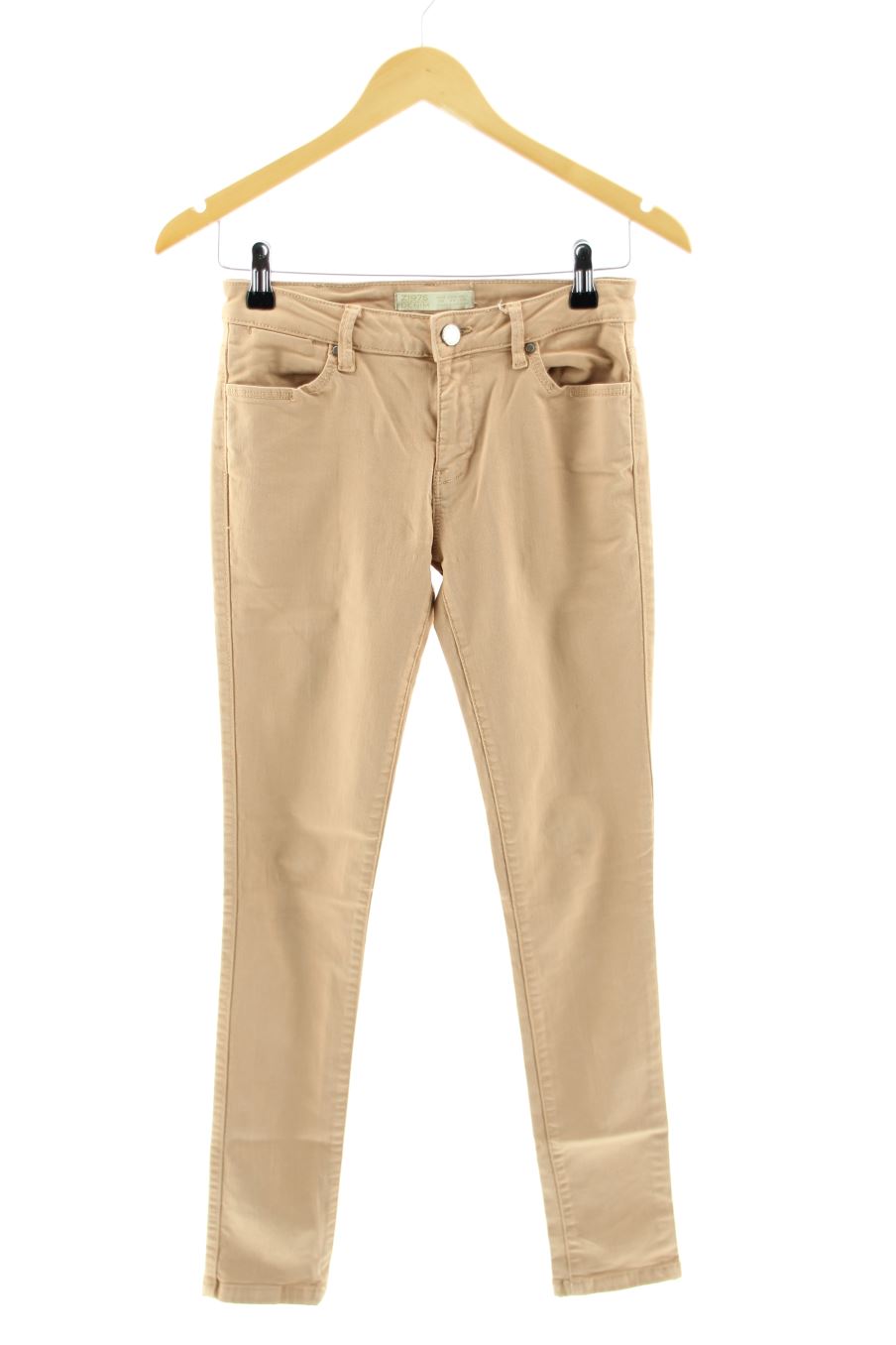 Vaquero de Zara de la talla 36, de color rosa de ropa vaquera
