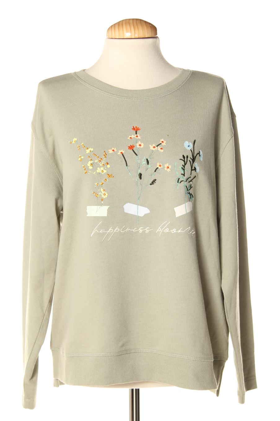 Sudadera de Cortefiel de la talla S, de color verde
