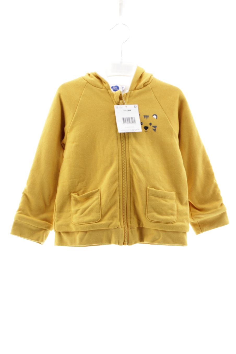 Sweatshirt Mots D'enfants de la taille 3 ans avec une étiquette