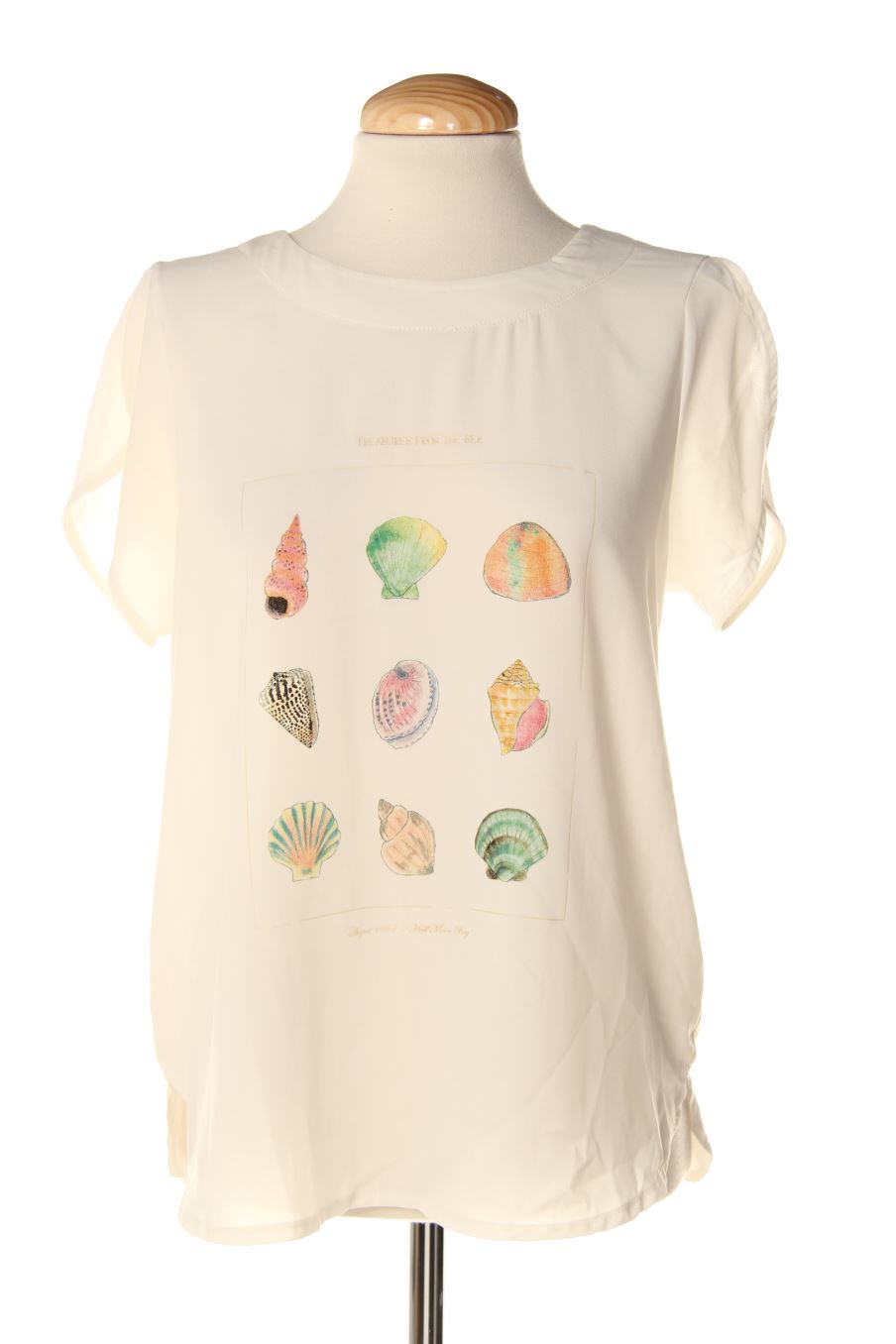 Blusa de manga corta de Sfera de la talla M, de color blanco