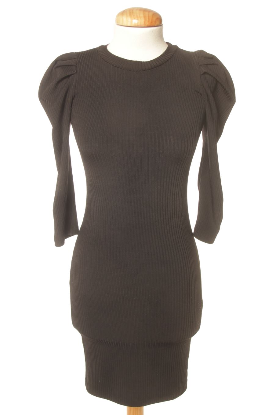 Vestido casual de Bershka de la talla XS, de color negro