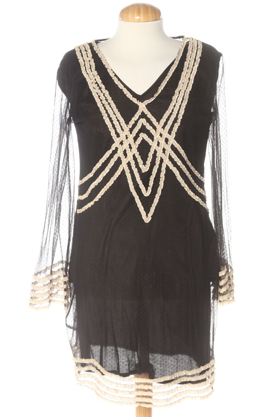 Vestito casual de PLURAL de la talla 38, de color nero