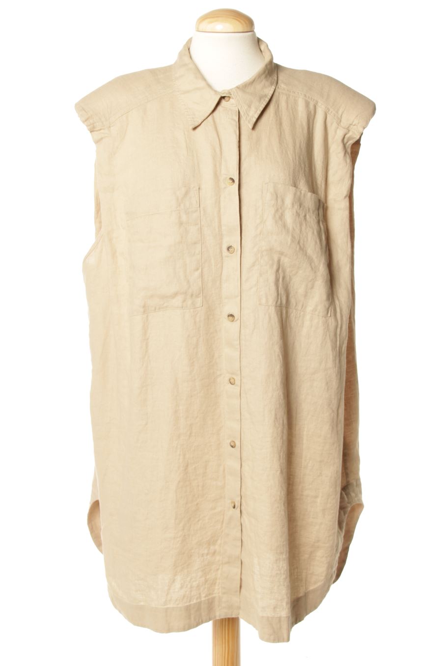 Chemise H&M de la taille XL, de couleur beige