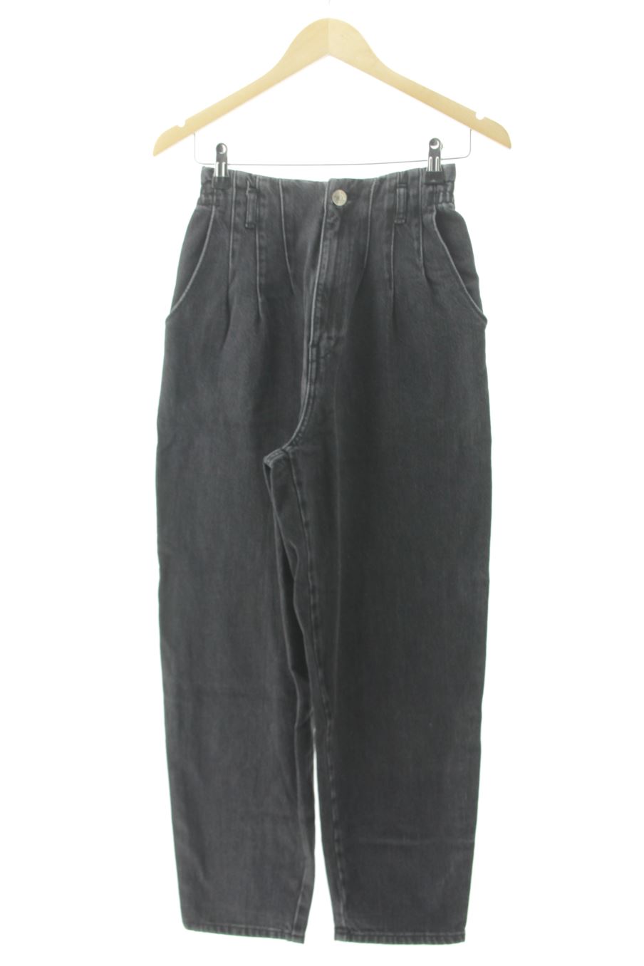 Jeans Zara de la taille 34, de couleur noir de denim