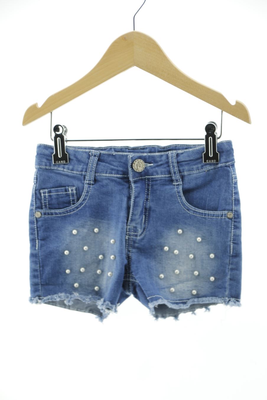 Short en jean Pink Baby de la taille 4 ans de denim de seconde main