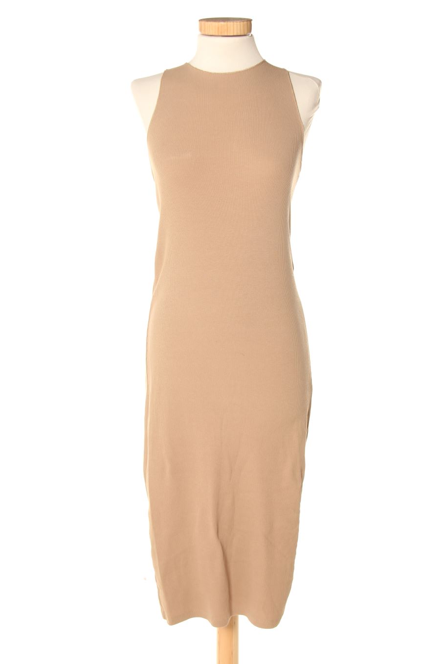 Robe casual Pull & Bear de la taille L, de couleur marron