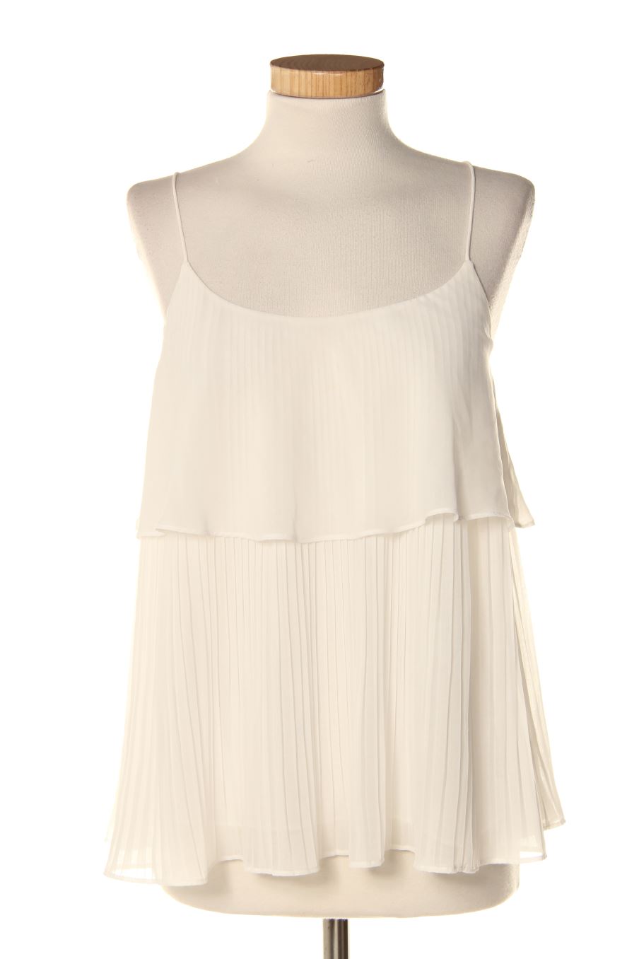 Top de Massimo Dutti de la talla S, de color blanco