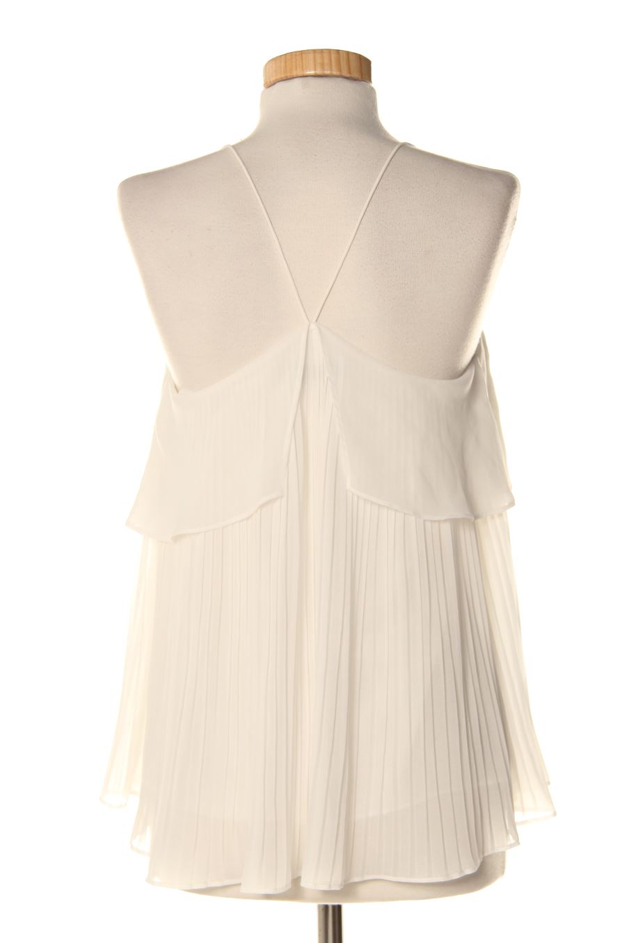 Top de Massimo Dutti de la talla S, de color blanco