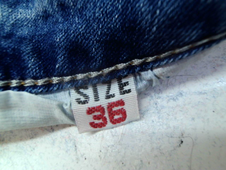 Jeans Mulaya de la taille 36, de couleur bleu de denim