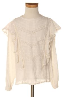 Langärmelige Bluse 128 Coconut