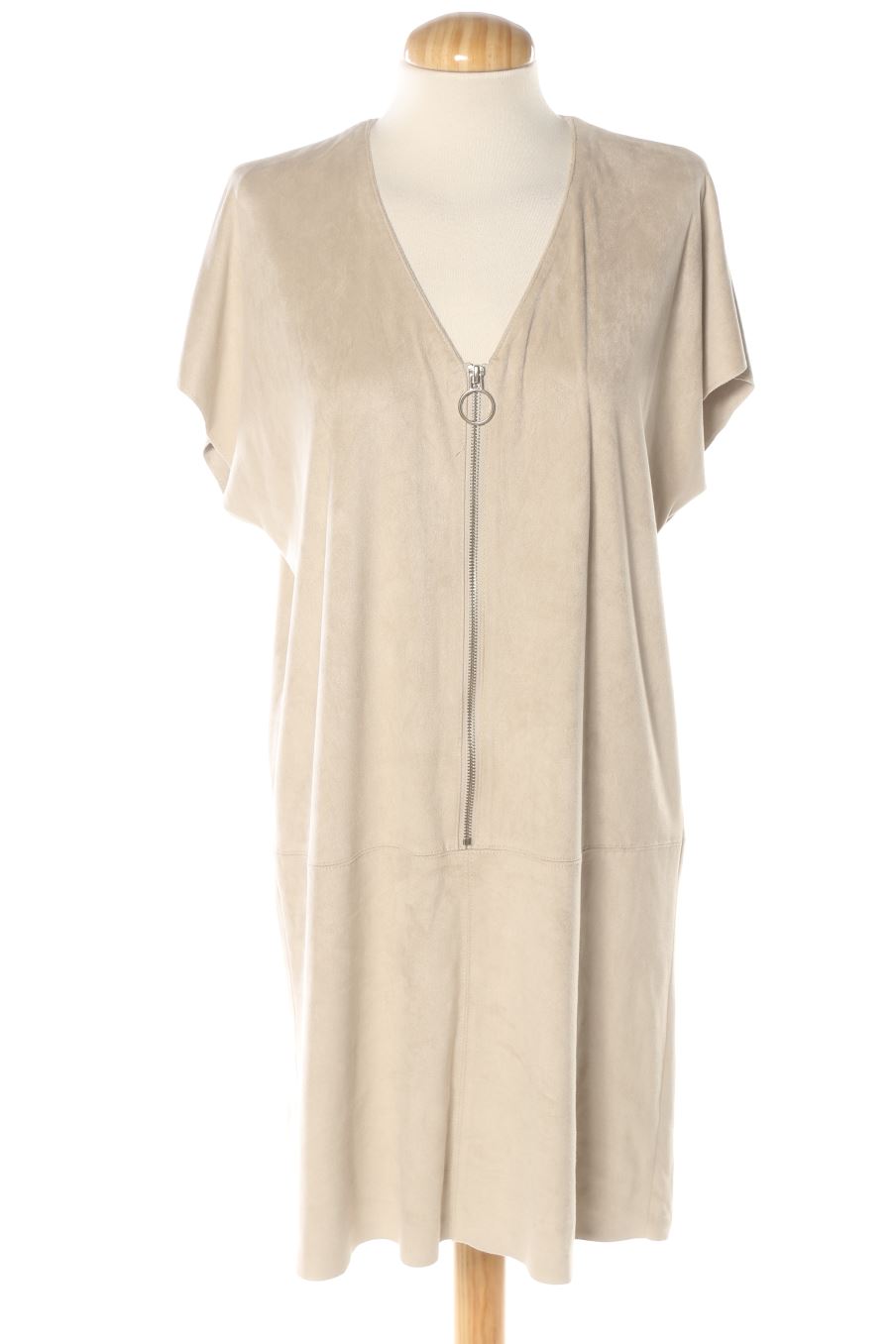 Robe casual Mango de la taille M, de couleur beige