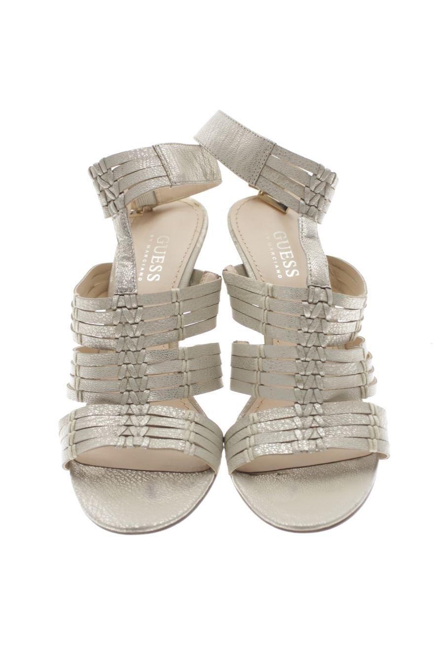Sandalias tacon de Guess de la talla 37, de color beige de