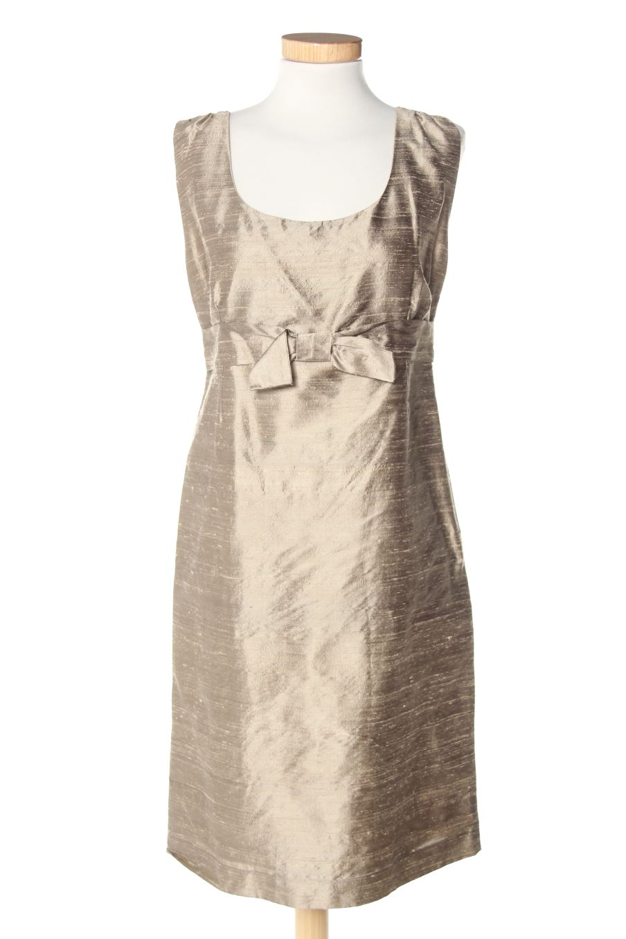 Robe Roberto Torretta de la taille 40, de couleur doré de soie
