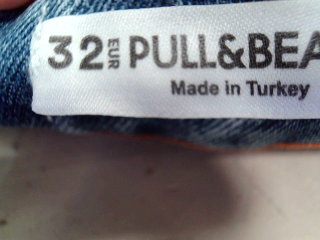 Vaqueros de Pull & Bear de la talla 32, de color azul de ropa vaquera