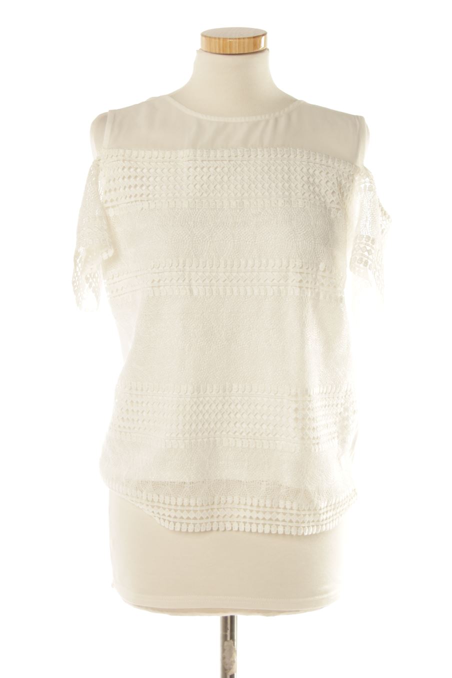 Blouse à manches courtes Bréal Collection de la taille S, de couleur blanc