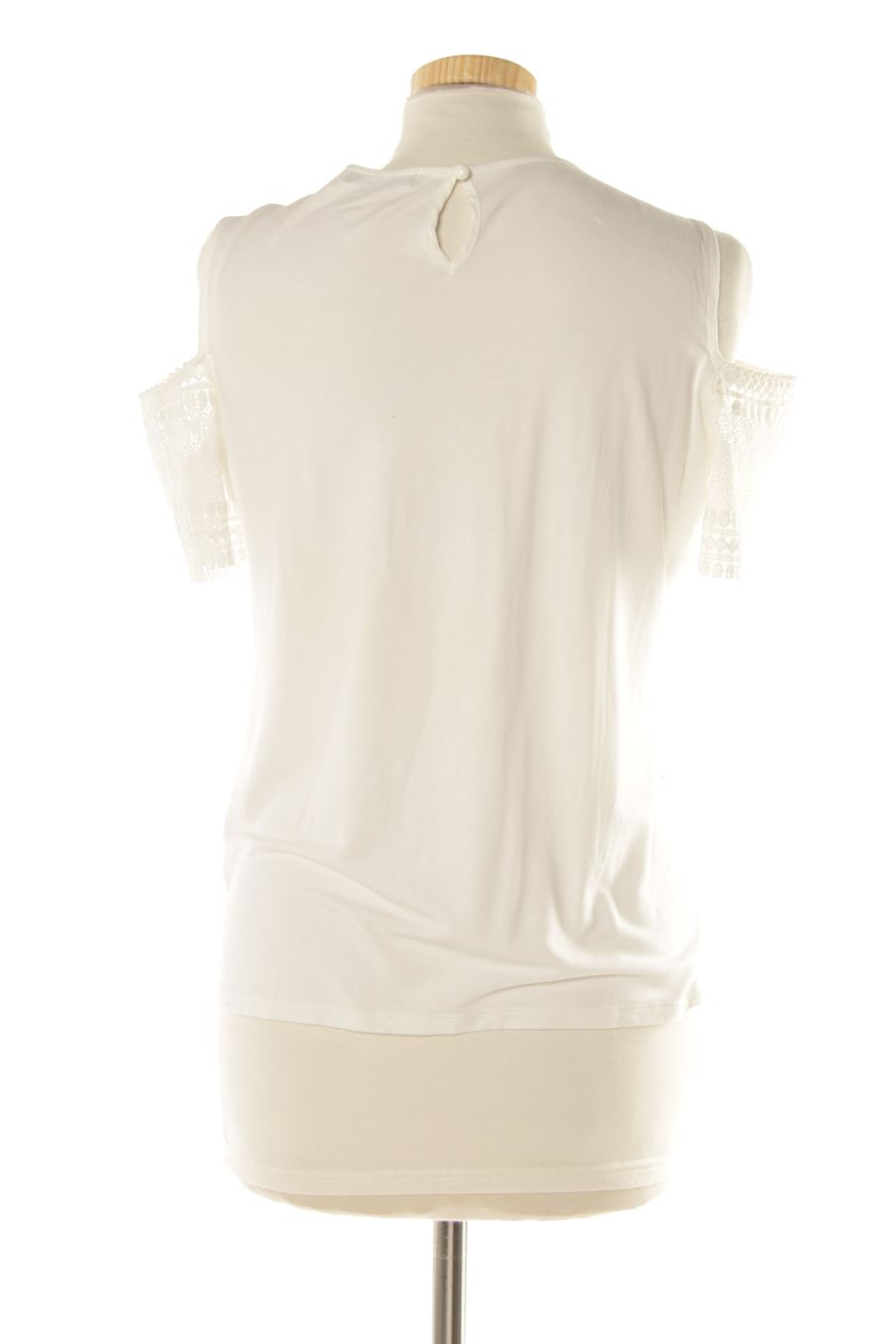 Blouse à manches courtes Bréal Collection de la taille S, de couleur blanc