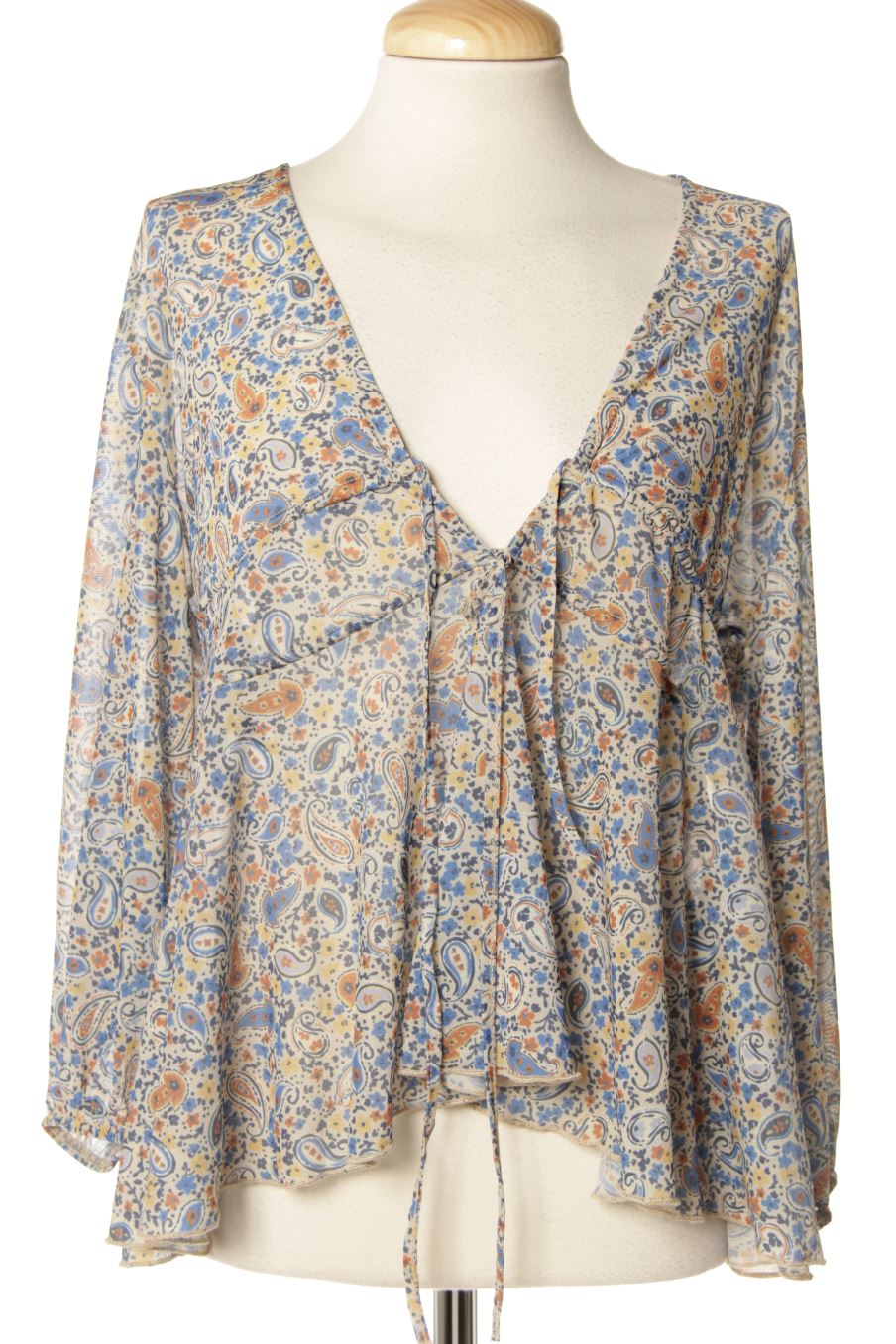 Blusa de manga larga de Pull & Bear de la talla M, de color estampado