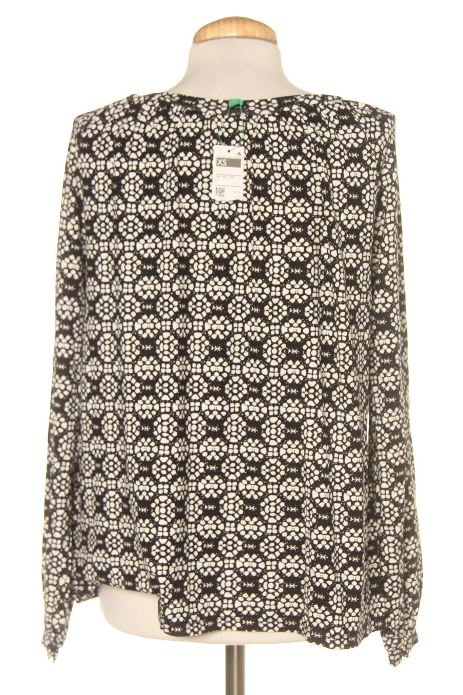 Blouse à manches longues Benetton de la taille XS, de couleur imprimés