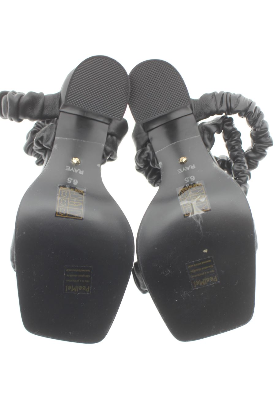 Sandalias tacon de Raye de la talla 36, de color negro de