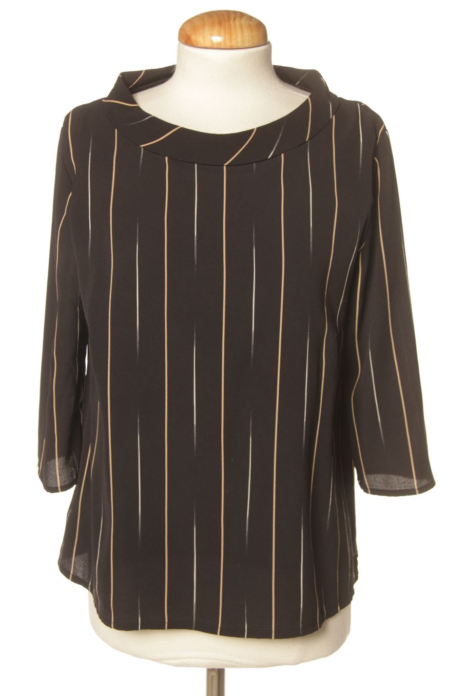 Kurzärmelige Bluse von La fée maraboutée Größe 38, Farbe Gestreift, für