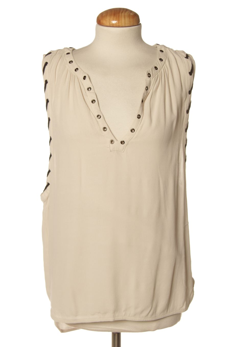 Top See u soon de la taille 38, de couleur beige