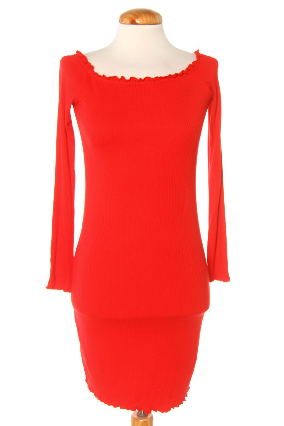 Robe casual H&M de la taille S, de couleur rouge