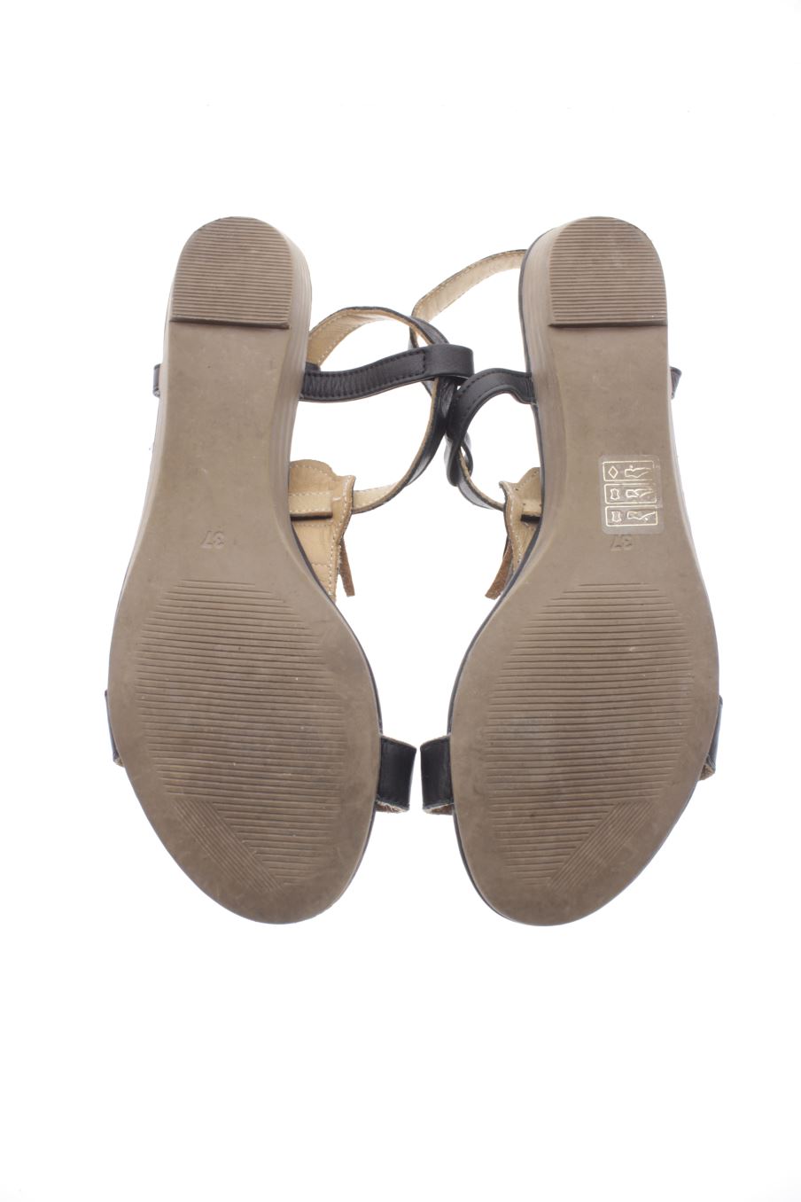 Sandalias planas de lune & l'autre de la talla 37, de color negro de