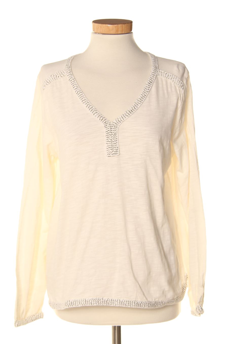 T-shirt à manches longues Tintoretto de la taille M, de couleur blanc