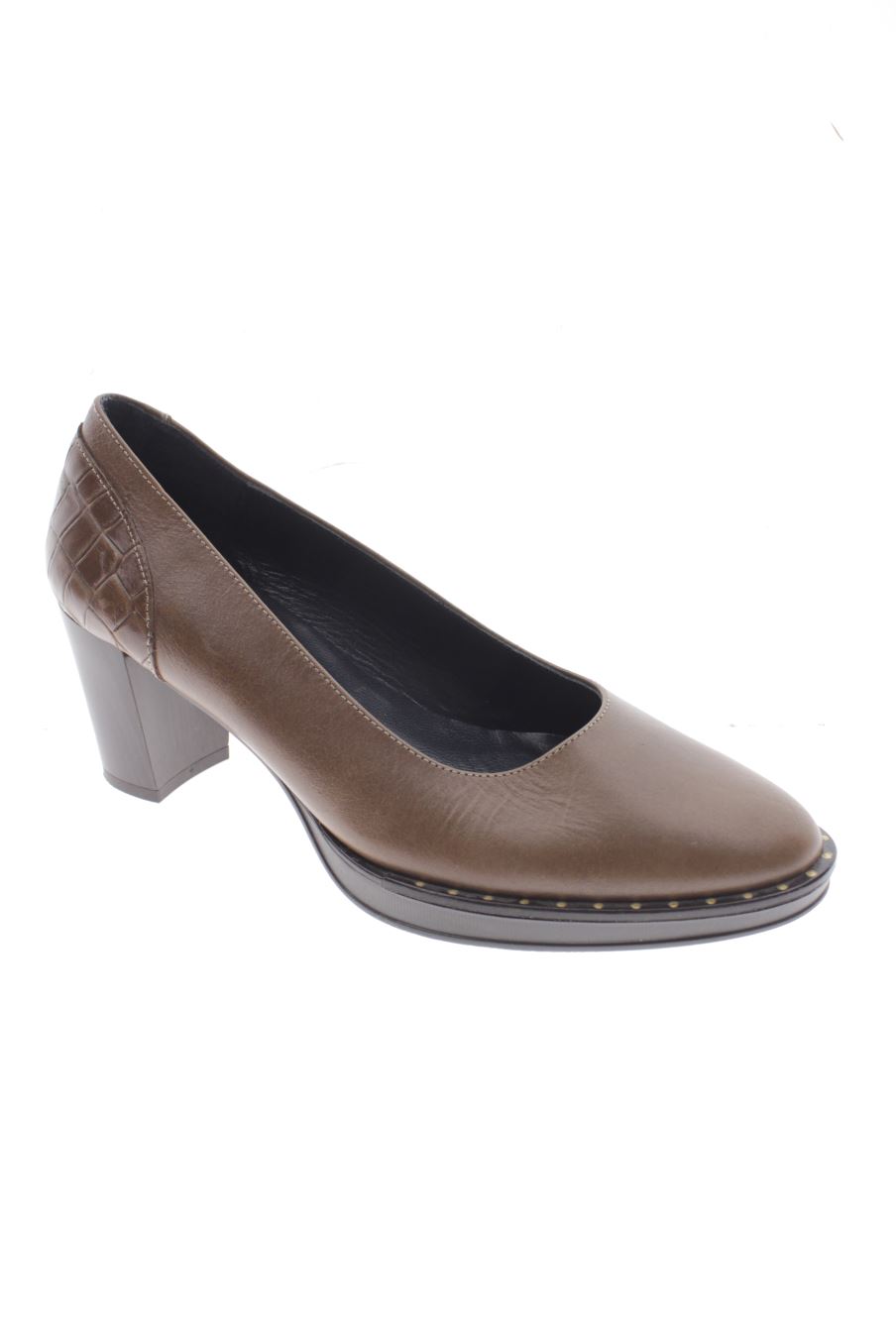 Zapatos de tacon de Nova piel de la talla 38, de color marrón de