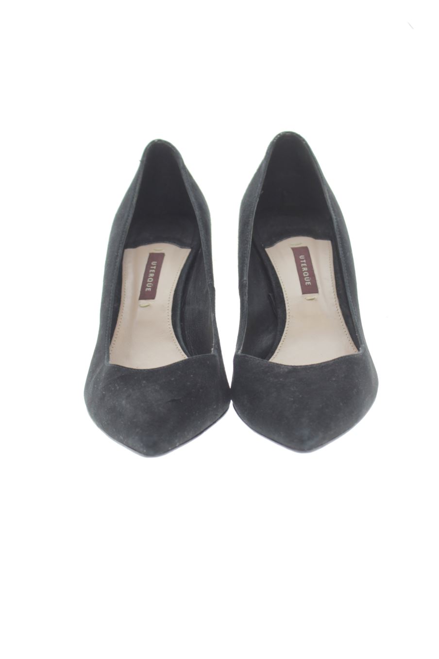 Zapatos de tacon de Uterqüe de la talla 39, de color negro de