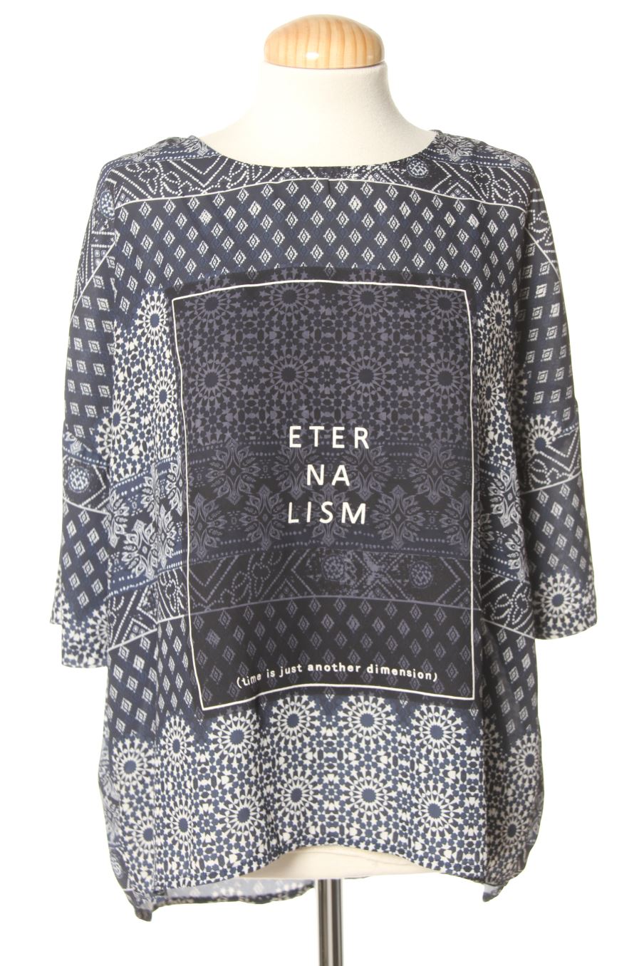 Blusa a maniche corte de Stradivarius de la talla S, de color blu oltremare