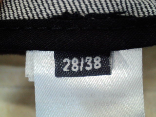 Vaquero de DDP de la talla 38, de color gris de ropa vaquera