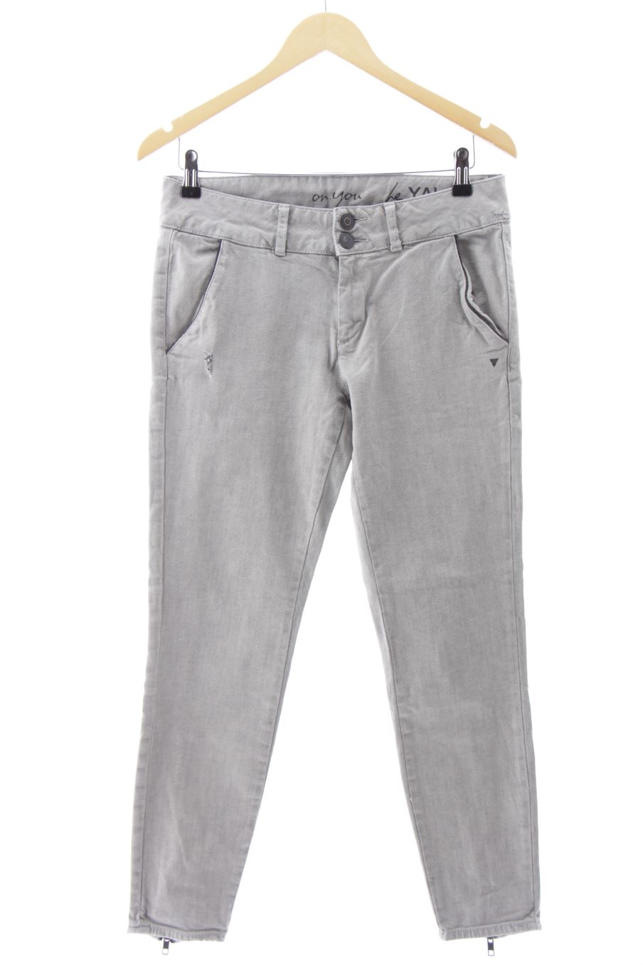 Vaquero de DDP de la talla 38, de color gris de ropa vaquera