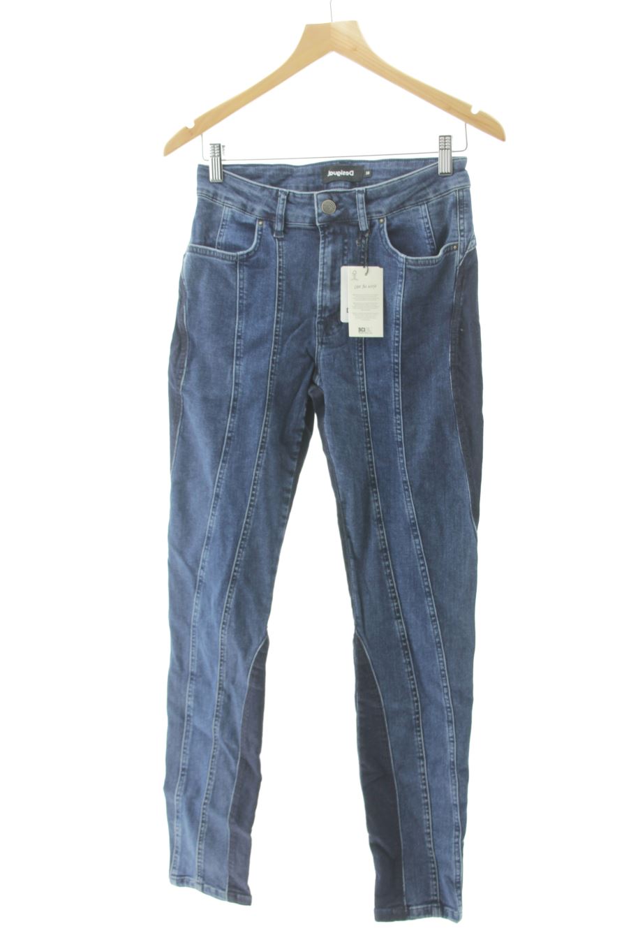 Jeans de Desigual de la talla 38, de color blu