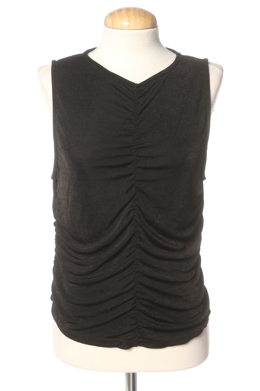 Maglietta senza maniche de Mango de la talla XL, de color nero