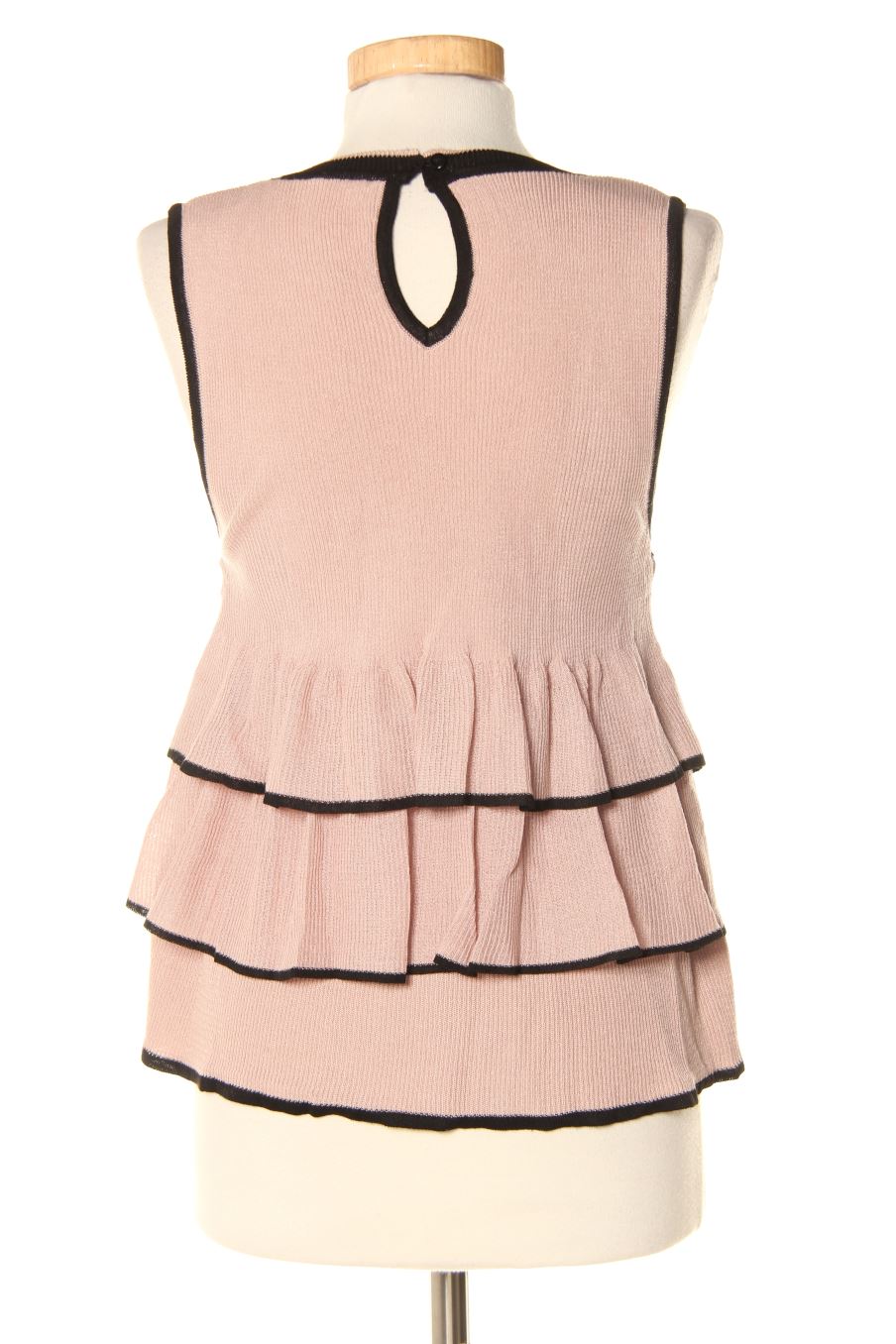 Top de Zara de la talla M, de color rosa