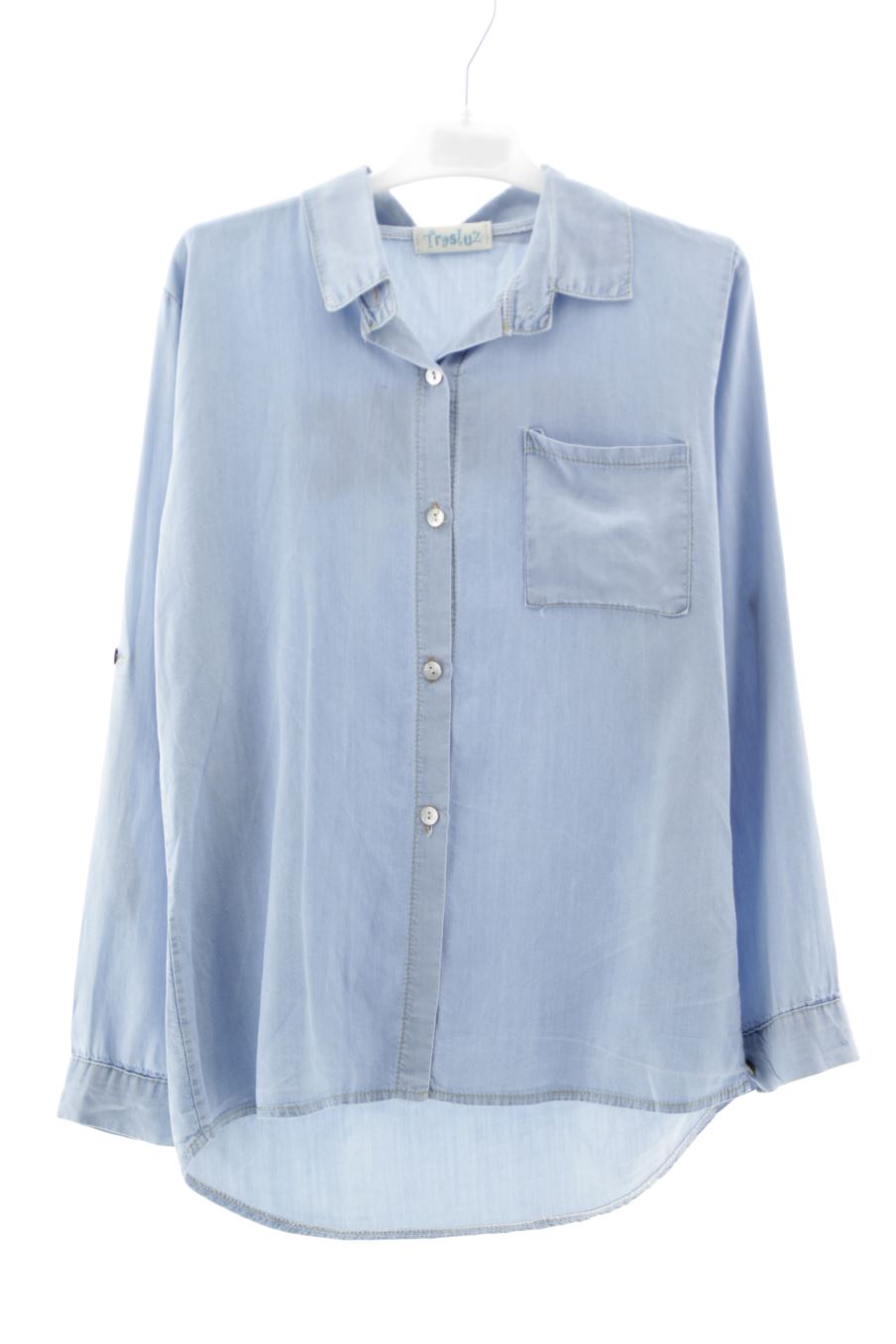 Chemise manches longues Trasluz de la taille 10 ans de denim de seconde main