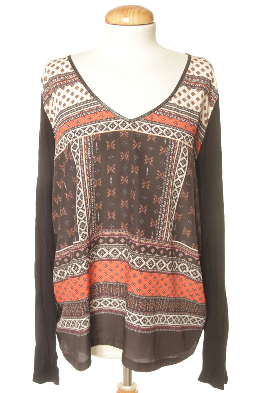 Blouse à manches longues Promod de la taille L, de couleur imprimés