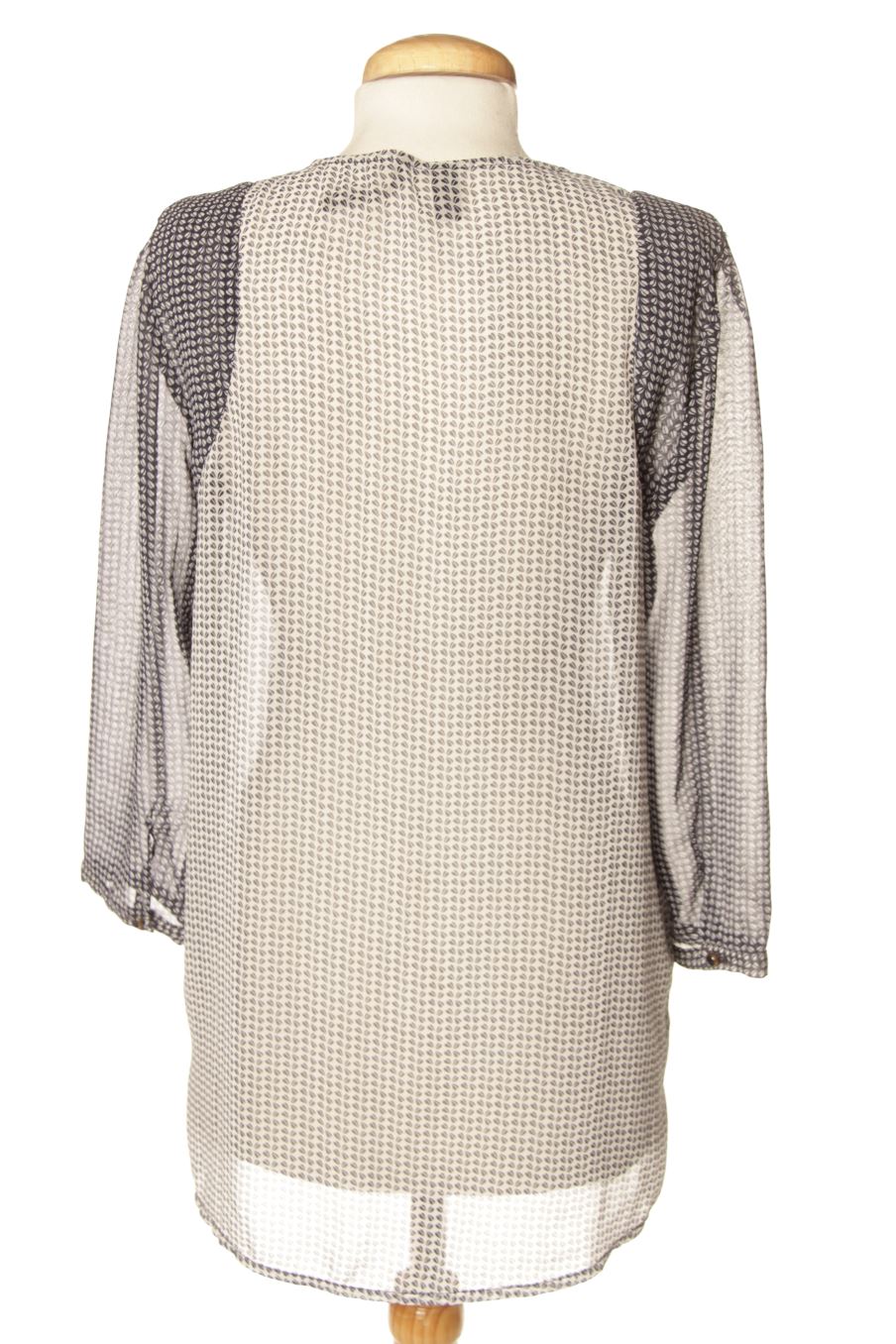Blouse à manches courtes Mango de la taille S, de couleur bleu