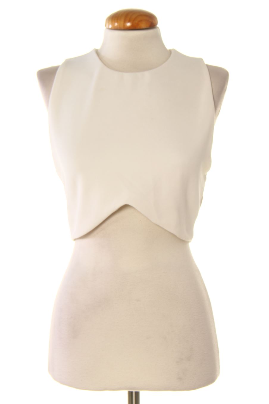 Top Zara de la taille L, de couleur blanc