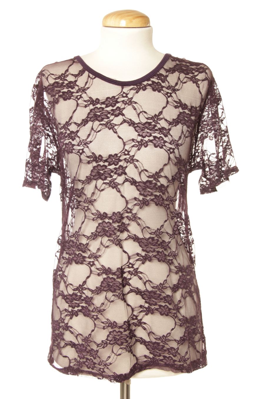 Kurzärmelige Bluse von Made in france Größe M, Farbe Violett, für