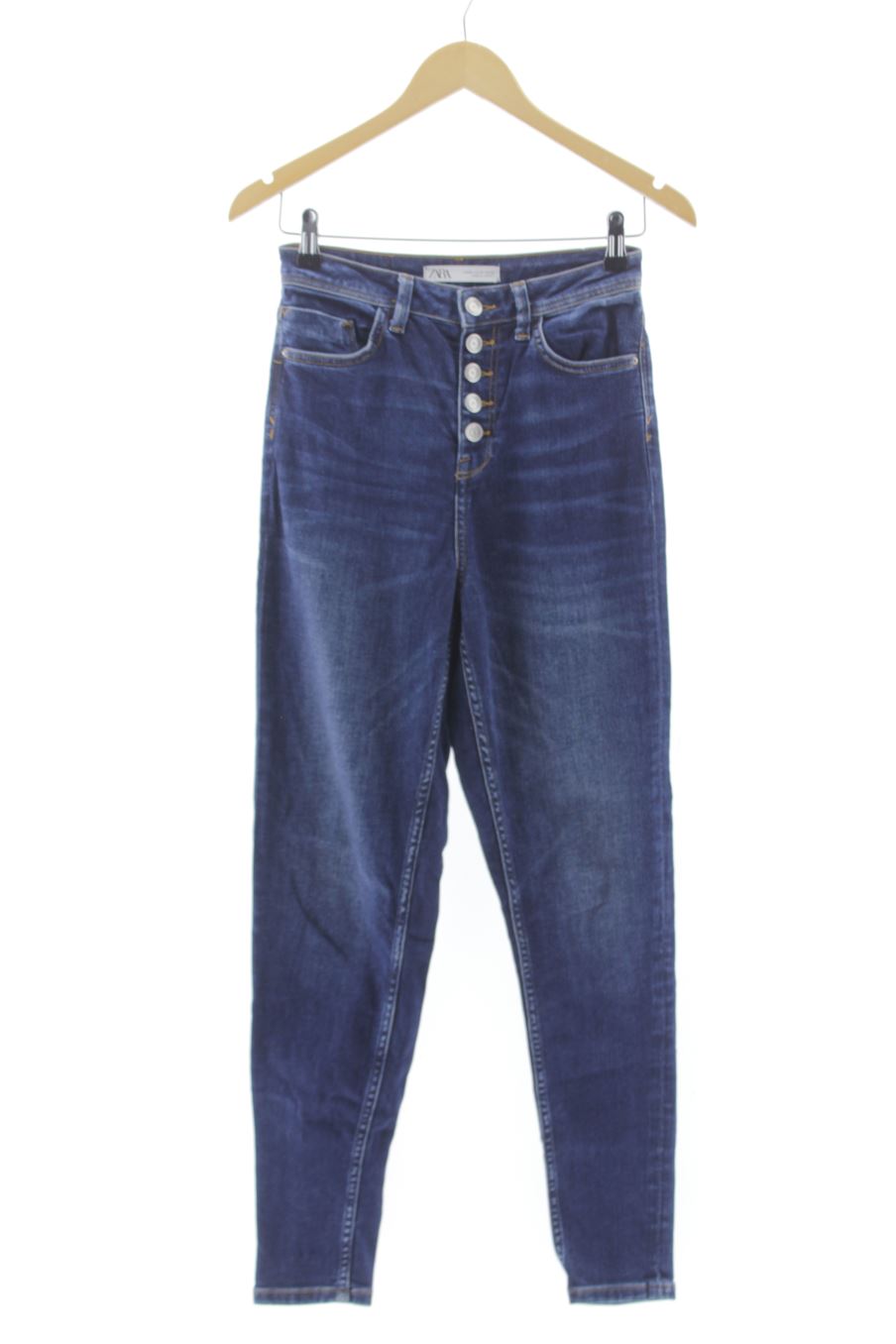 Jeans von Zara Größe 34, Farbe Blau, aus Jeanskleidung für