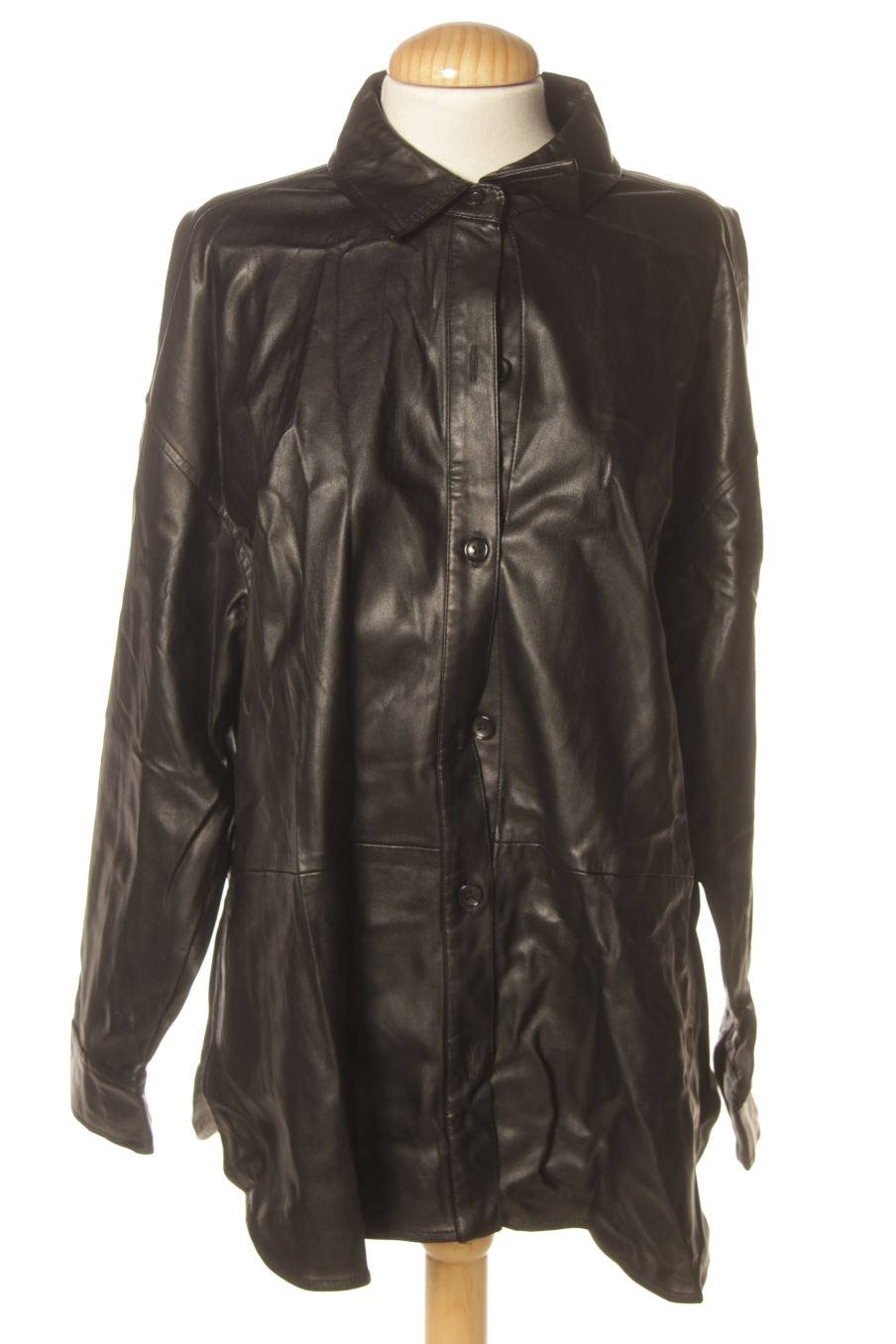 Camicia de Pull & Bear de la talla S, de color nero