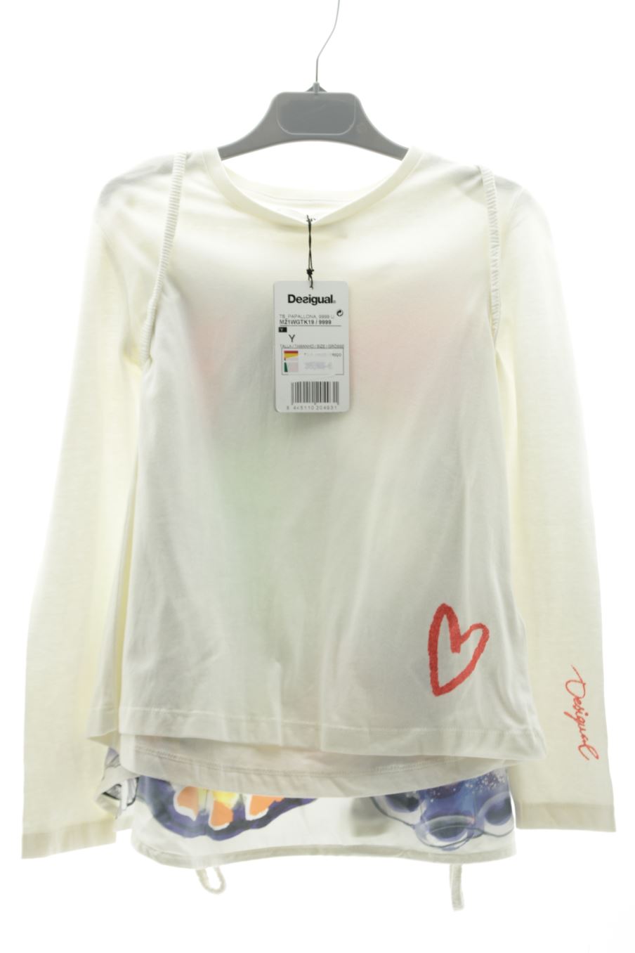 Maglietta a maniche lunghe de Desigual de la talla 7 anni con etichetta