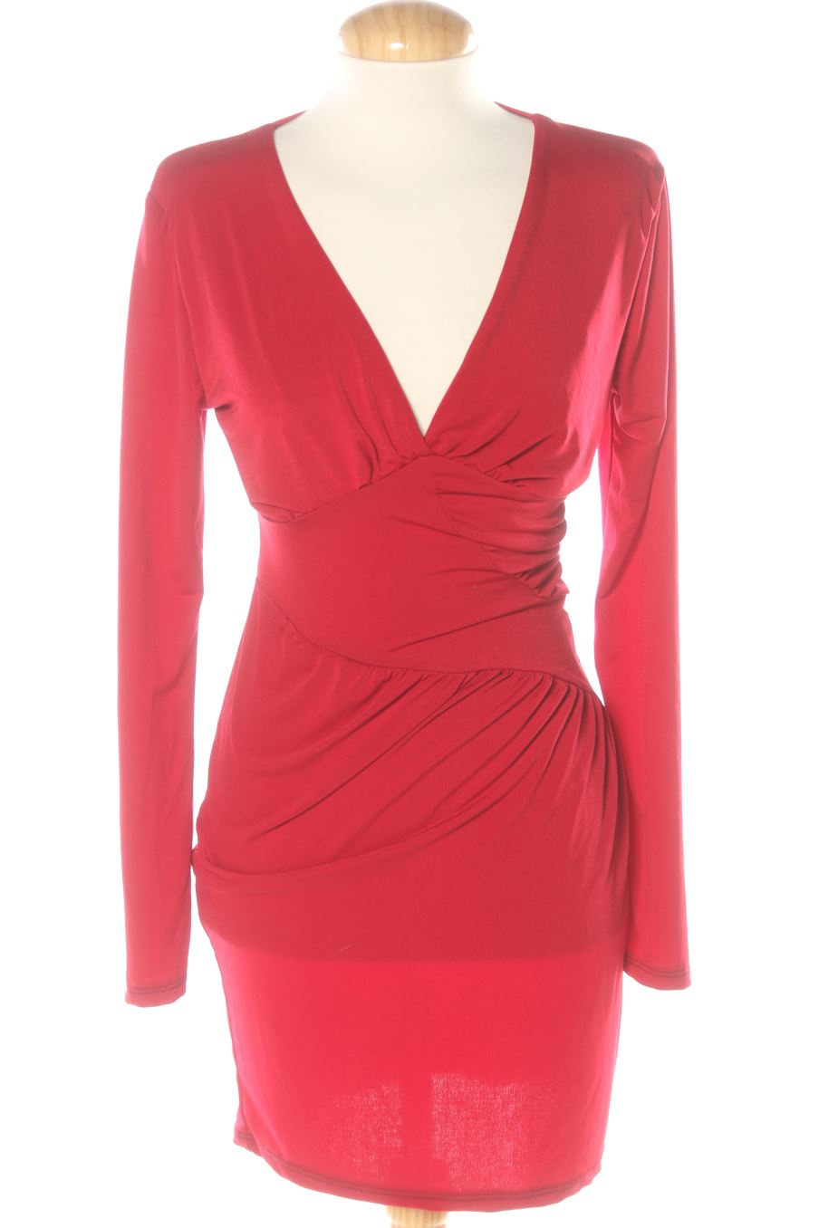 Robe casual masqguapas de la taille S, de couleur rouge