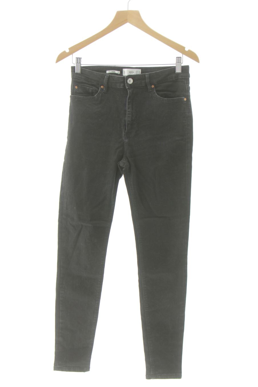 Jeans de Mango de la talla 38, de color nero